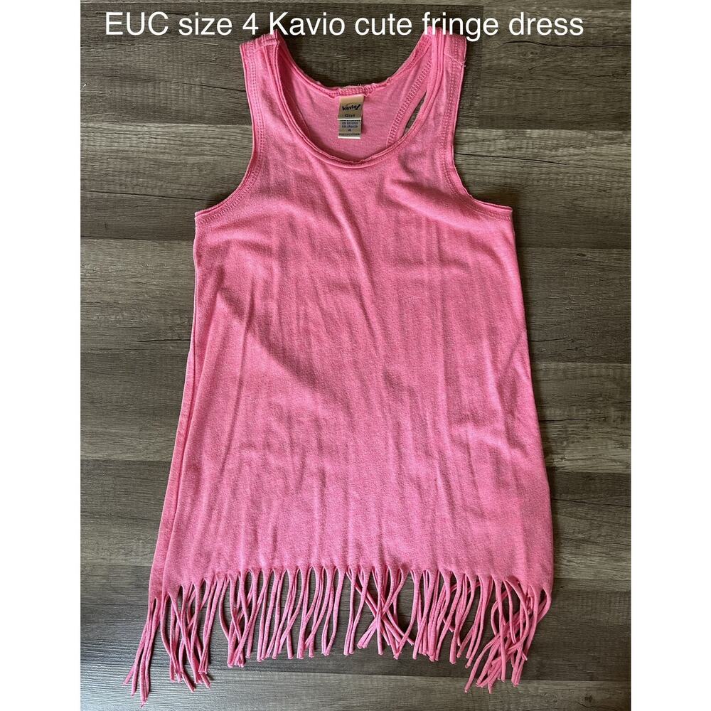 Cute Size 4 Kavio T-shirt Fringed Dress